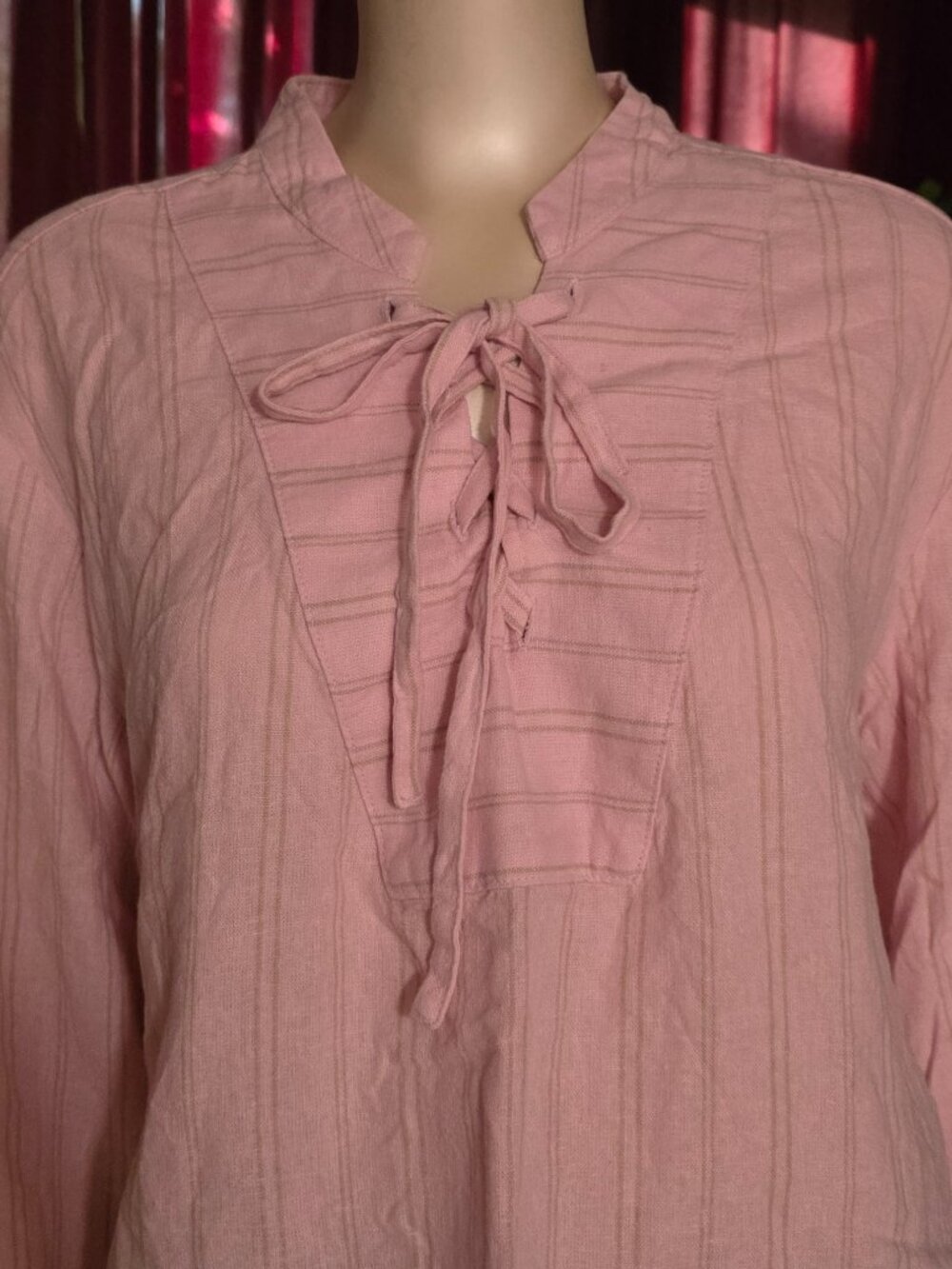 PINK STRIPE TOP. - Picture 2 of 3